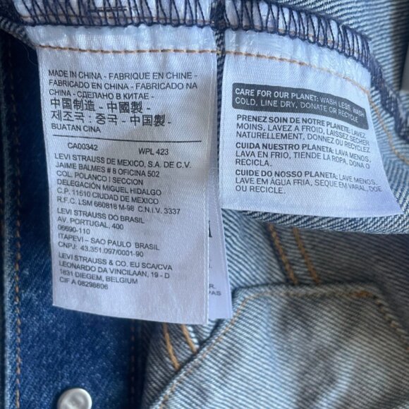 Levi's denim lace up corset top size extra small - Picture 7 of 7